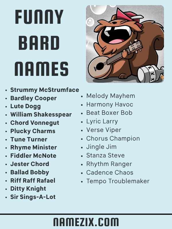 Funny Bard Names