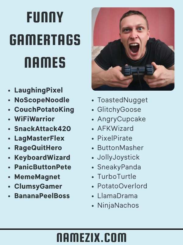 Funny Gamertags Name
