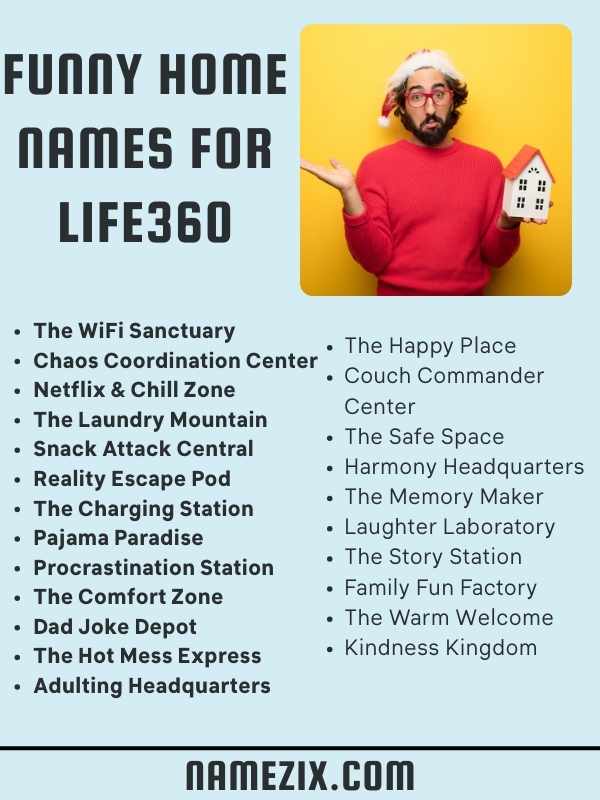 Funny Home Names for Life360