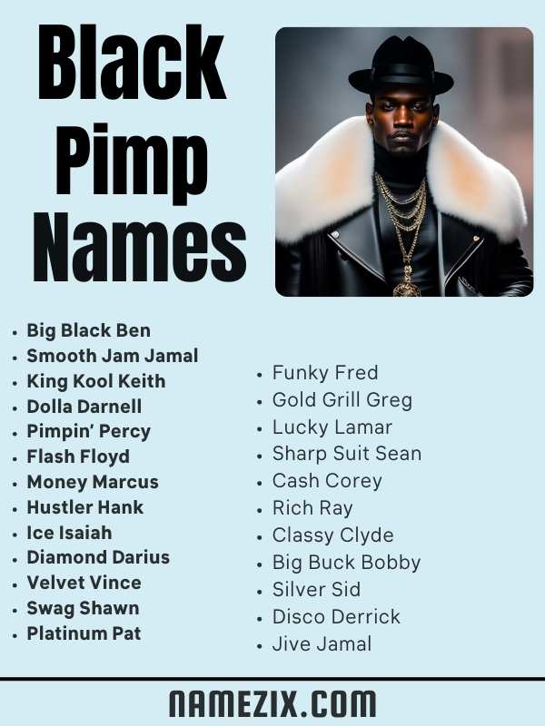 Black Pimp Names