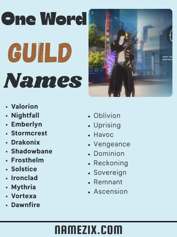 Cool Guild Namess