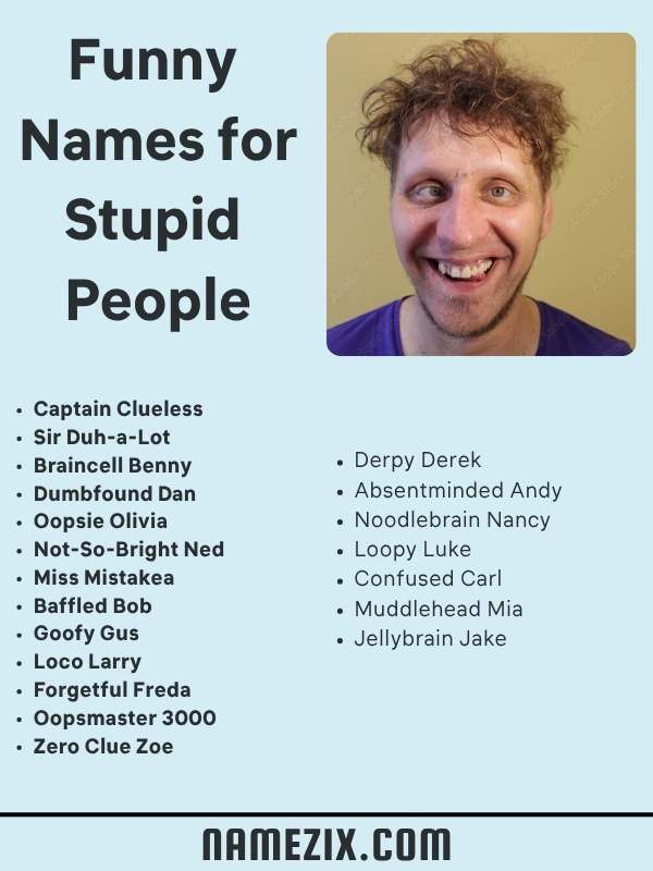 Funny Names for Stupid People (1)