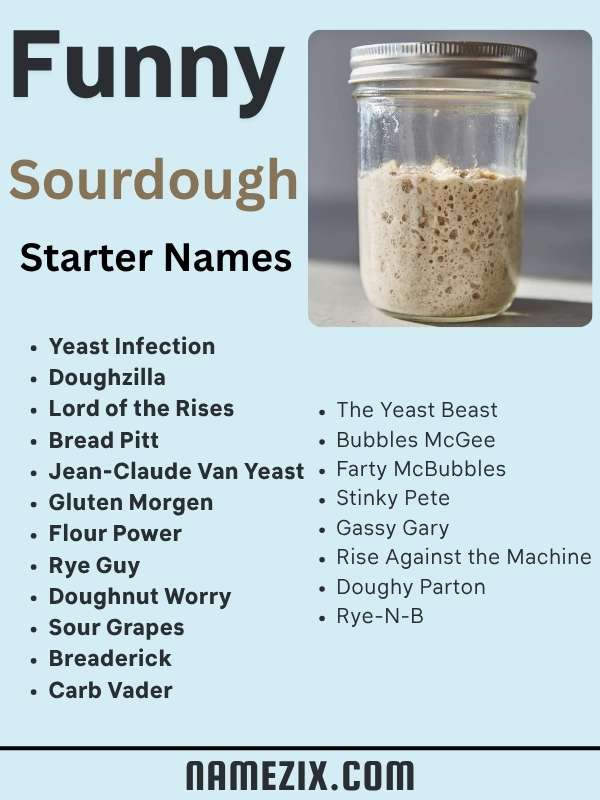Funny Sourdough Starter Names