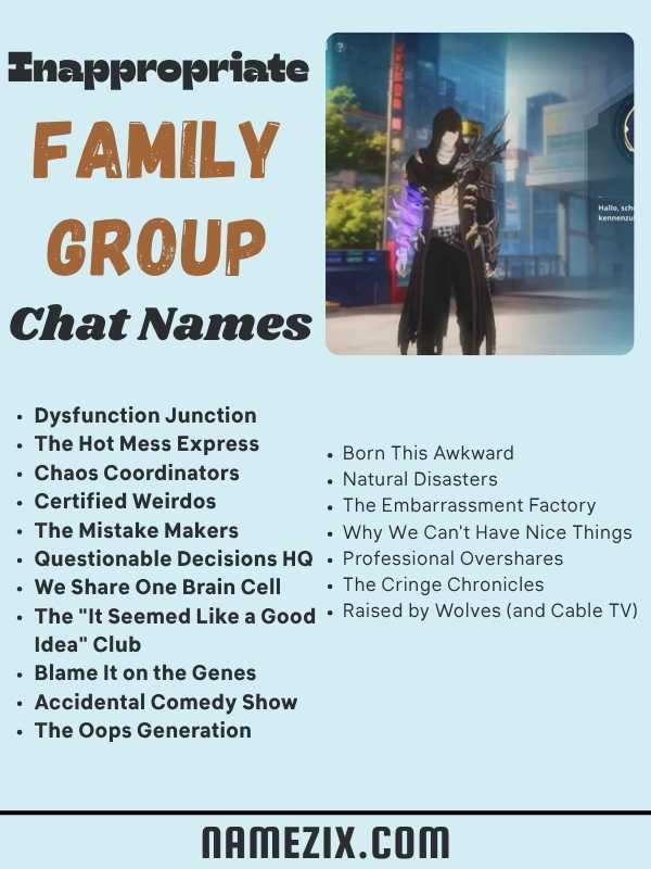 Inappropriate Family Group Chat Names