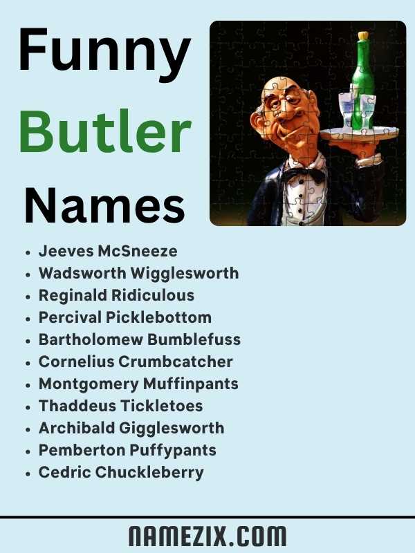 Funny Butler Names