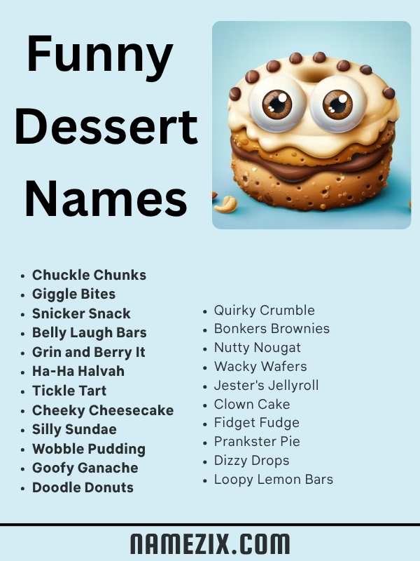 Funny Dessert Names