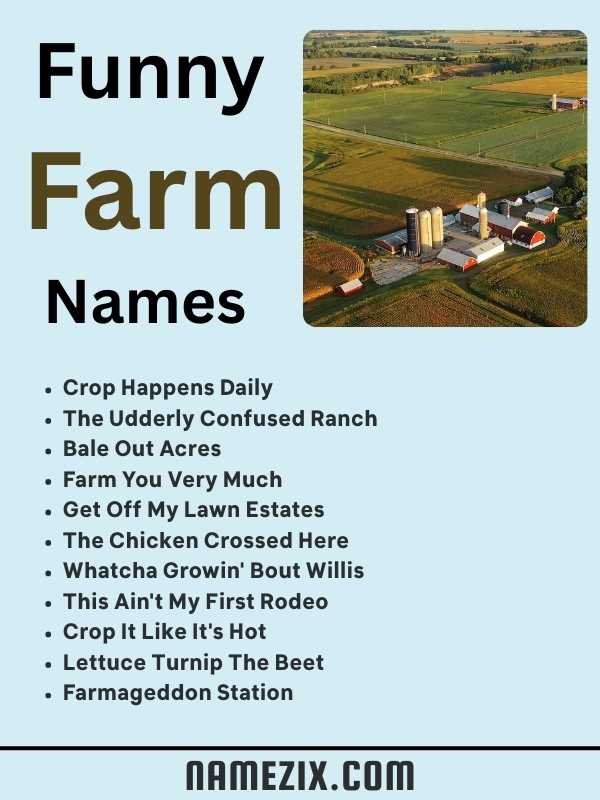 Funny Farm Names