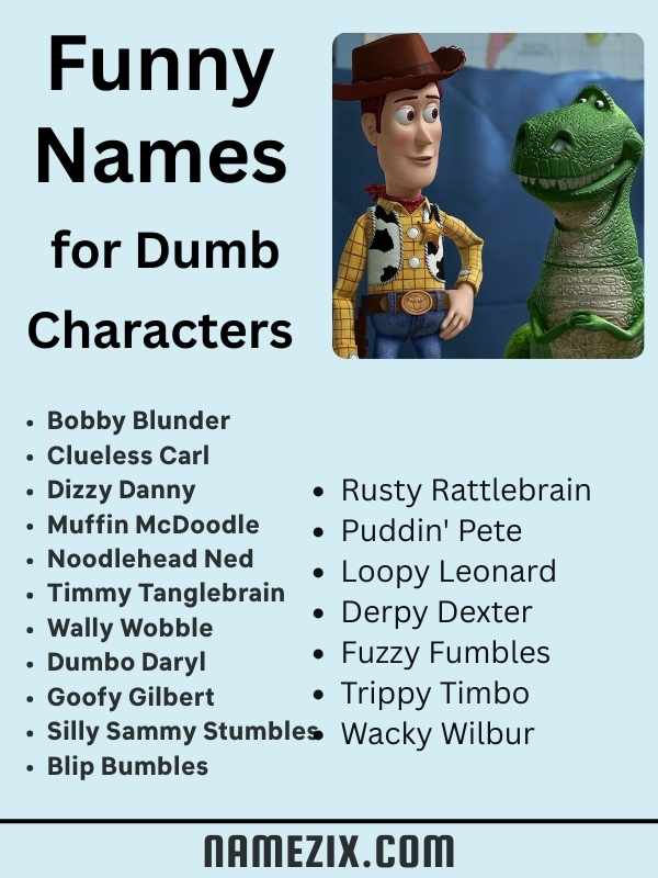 Funny Names for Dumb Characters