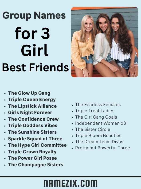 Group Names for 3 Girl Best Friends