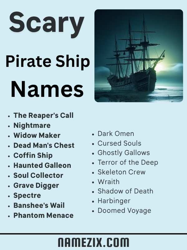 Scary Pirate Ship Name
