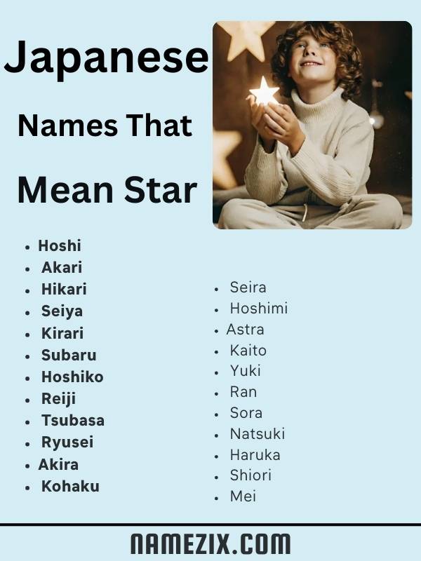 Best Japanese Names That Mean Star