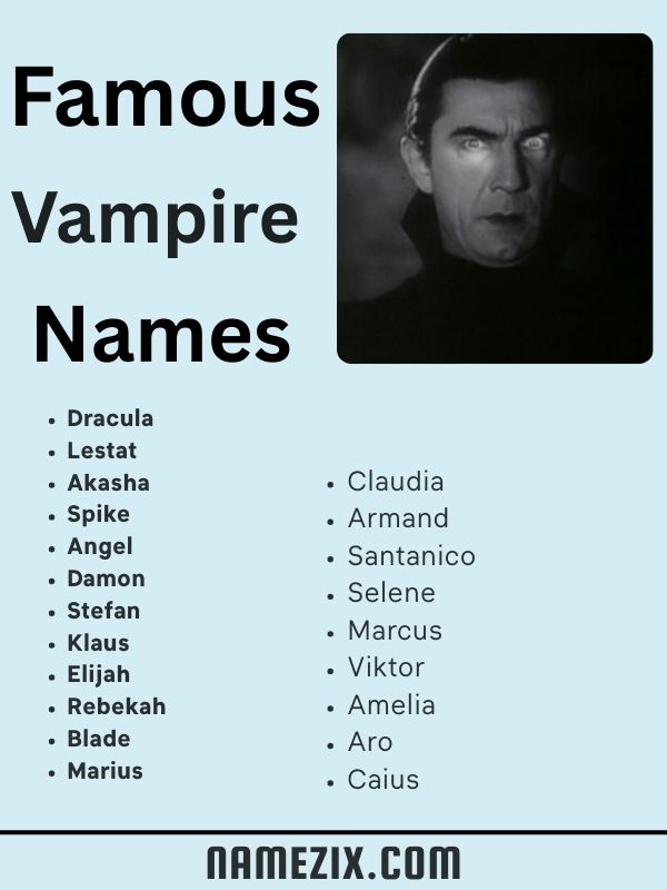 Famous Vampire Names