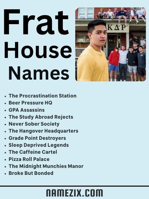 Frat House Names 