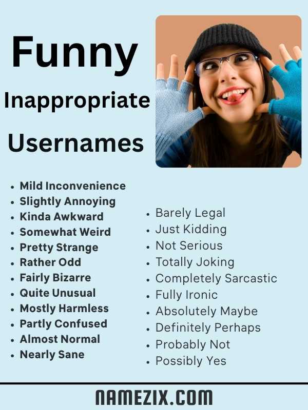 Funny Inappropriate Usernames